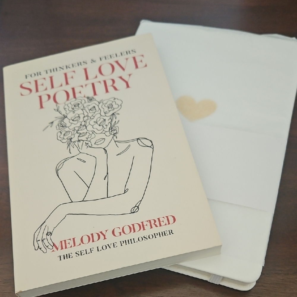Self Love Poetry Book with Cream and Red Cover